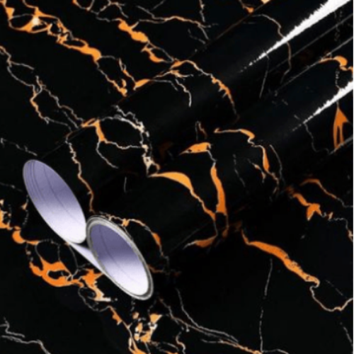 Marble Design Kitchen/Wall/Furniture Adhesive Liner Wallpaper 60cm*5cm @HOG - Home Office Garden Online Marketplace