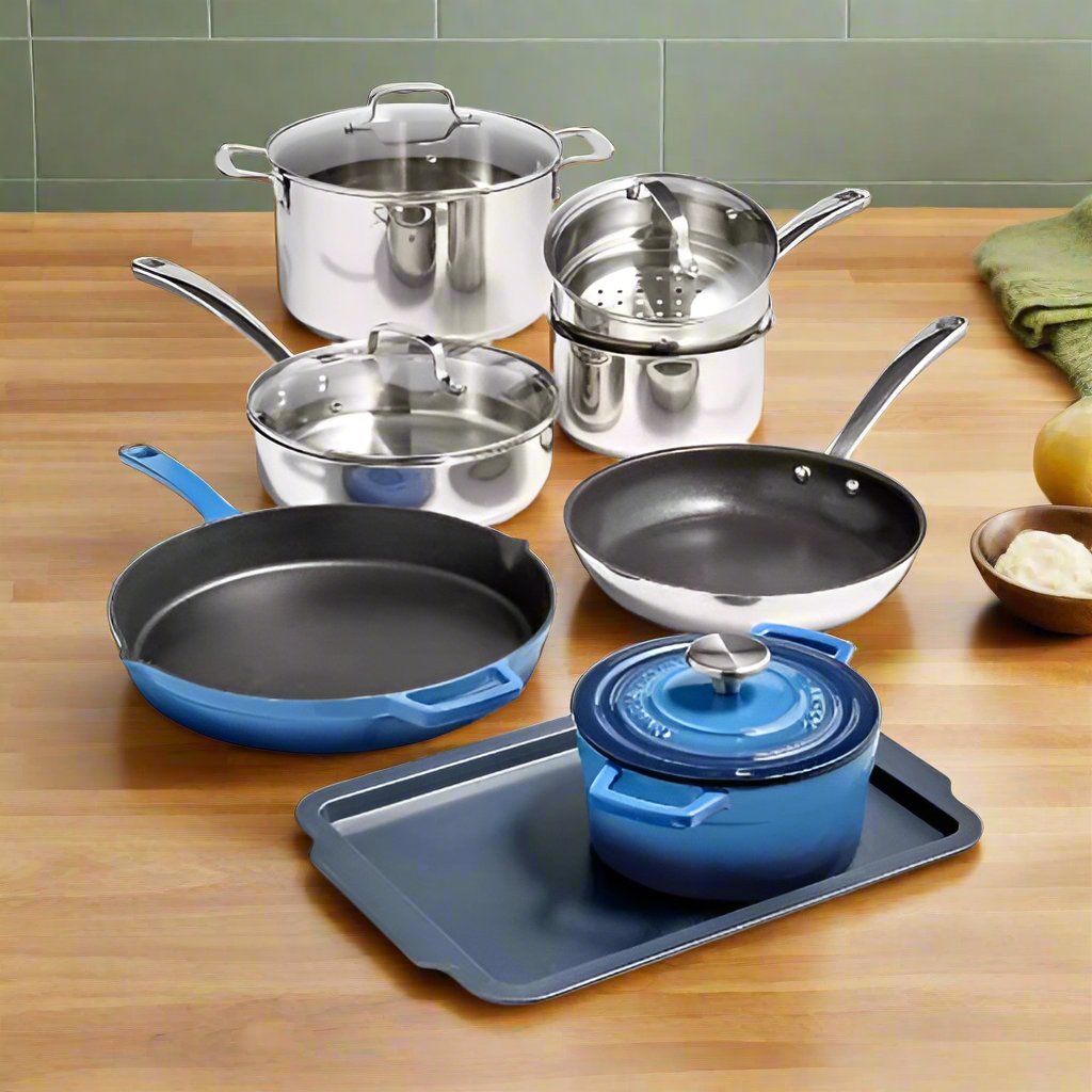 Martha Stewart Culinary Science Mixed Material Cookware Set - 12pc @ HOG