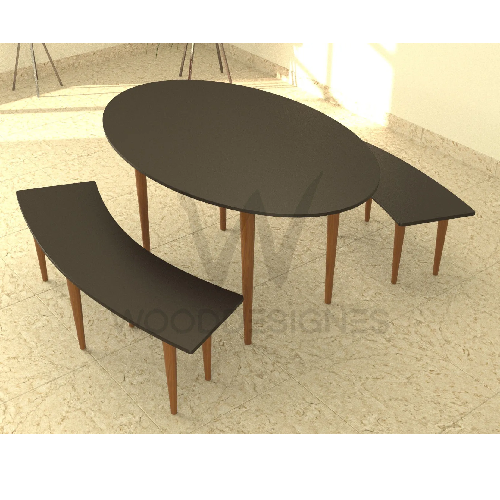 Melissa Dining Set (Black) Home Office Garden | HOG-Home Office Garden | online marketplace