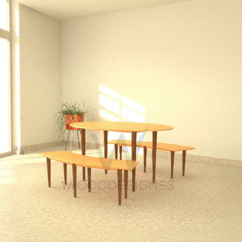 Melissa Dining Set (Golden-Brown). @HOG - Home Office Garden Online Marketplace