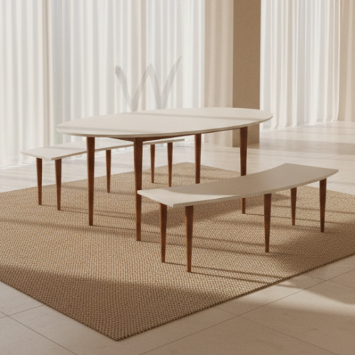 Melissa Dining Set (White) Home Office Garden | HOG-Home Office Garden | online marketplace