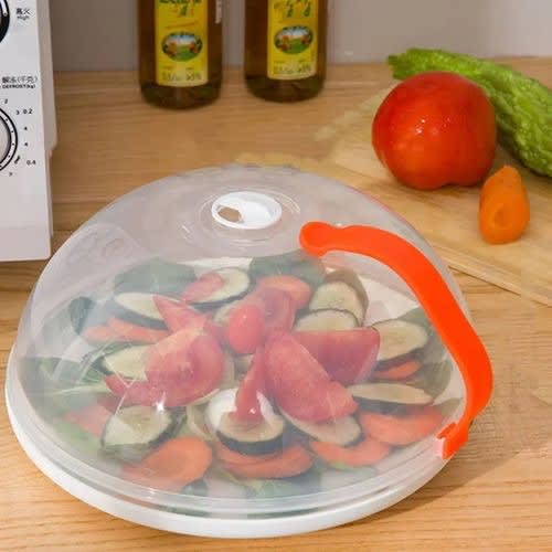 Microwave Food Cover – BPA-Free Clear Plastic – 26.5cm Diameter x 10.4cm Height. Home Office Garden | HOG-HomeOfficeGarden | online marketplace
