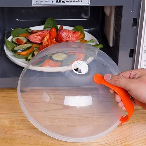 Microwave Food Cover – BPA-Free Clear Plastic – 26.5cm Diameter x 10.4cm Height. Home Office Garden | HOG-HomeOfficeGarden | online marketplace