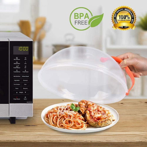 Microwave Food Cover – BPA-Free Clear Plastic – 26.5cm Diameter x 10.4cm Height. Home Office Garden | HOG-HomeOfficeGarden | online marketplace