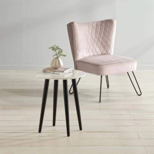 Milano Lule Faux Marble Side Lamp Table @HOG - Home Office Garden Online Marketplace