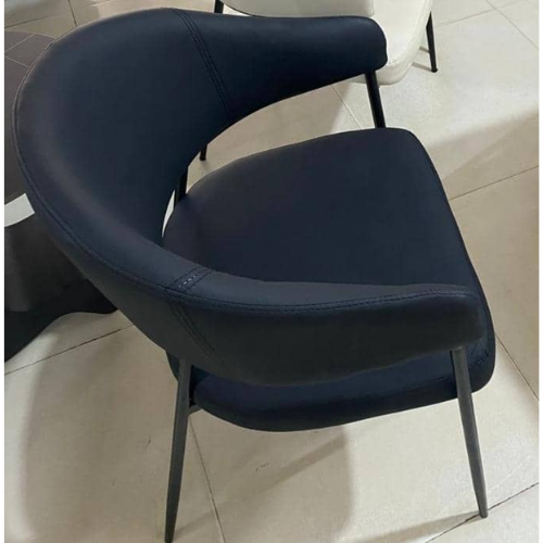 Modern Curved-Back Accent Chair Dark Blue @HOG - Home, Office, Garden, Online Marketplace