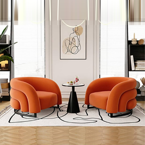 Modern Curved Lounge Chairs with Round Table Set @HOG - Home, Office, Garden, Online Marketplace
