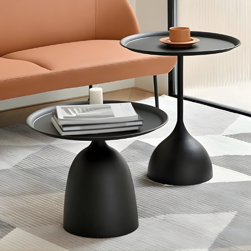 Modern Dual-Level Round Side Table @HOG - Home, Office, Garden, Online Marketplace