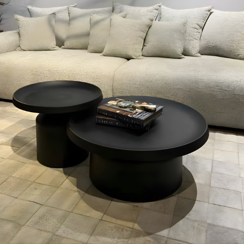 Modern Dual Round Coffee Table Set @HOG - Home, Office, Garden, Online Marketplace