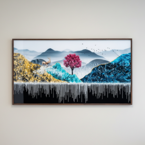 Modern Luxury Abstract Landscape Wall Art Frame @HOG - Home, Office, Garden, Online Marketplace