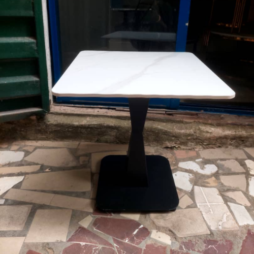 Modern Marble and Metal Side End Table