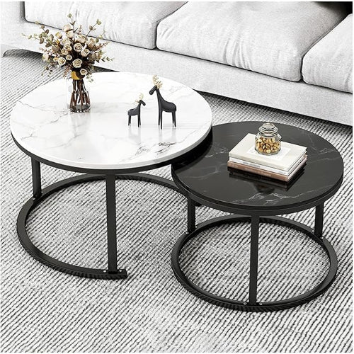 Modern Round Dual Nesting Tables. Home Office Garden | HOG-HomeOfficeGarden | online marketplace