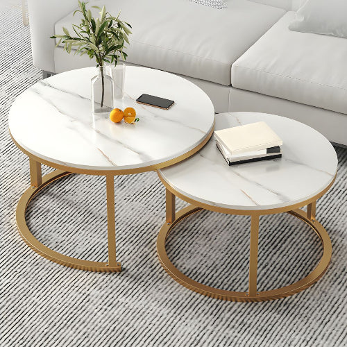 Modern Round Dual Nesting Tables. Home Office Garden | HOG-HomeOfficeGarden | online marketplace