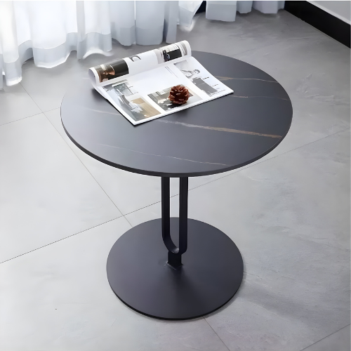 Modern Round Side Table with Dual-Support Base @HOG - Home, Office, Garden, Online Marketplace