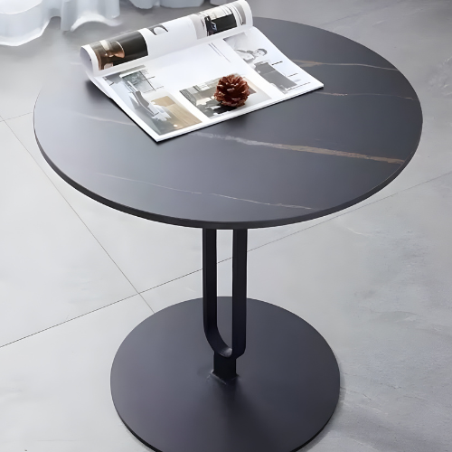 Modern Round Side Table with Dual-Support Base @HOG - Home, Office, Garden, Online Marketplace