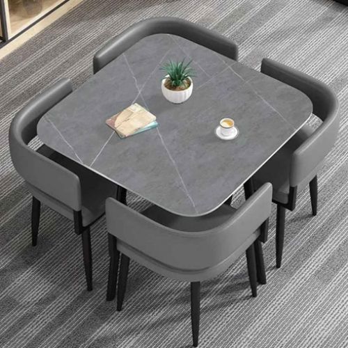 Modern Square Dining Table Set with 4 Chairs @HOG - Home Office Garden Online Marketplace