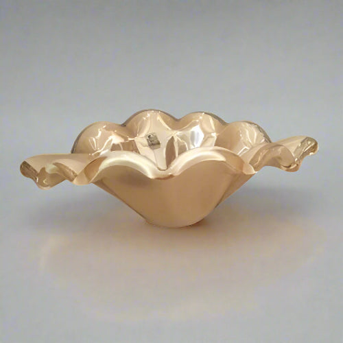 Murano Crystal Glass Scalloped Centerpiece Bowl. Home Office Garden | HOG-HomeOfficeGarden | online marketplace