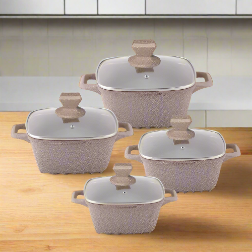 Nea Marbell 4pc Stockpot Set – Marfil (6904) @HOG - Home Office Garden Online Marketplace