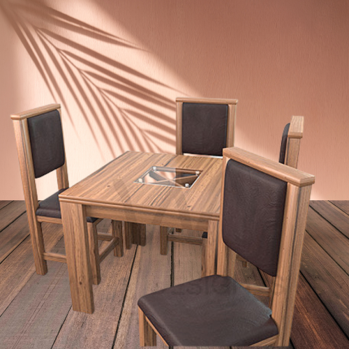 Alvar Retro 4 Seater Dining