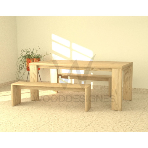 Joe Dining Set (Light-Oak) Home Office Garden | HOG-Home Office Garden |