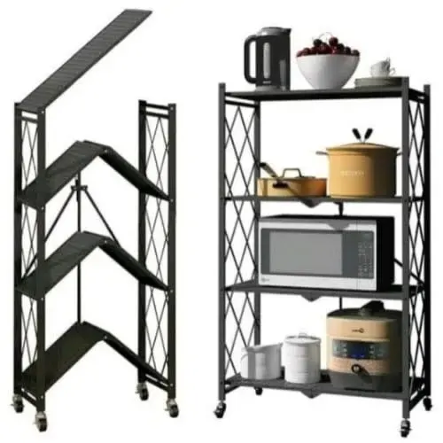 4-tier Foldable Kitchen Rack Home Office Garden | HOG-Home Office Garden | online marketplace