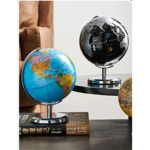 World Globe With A Stainless Stand