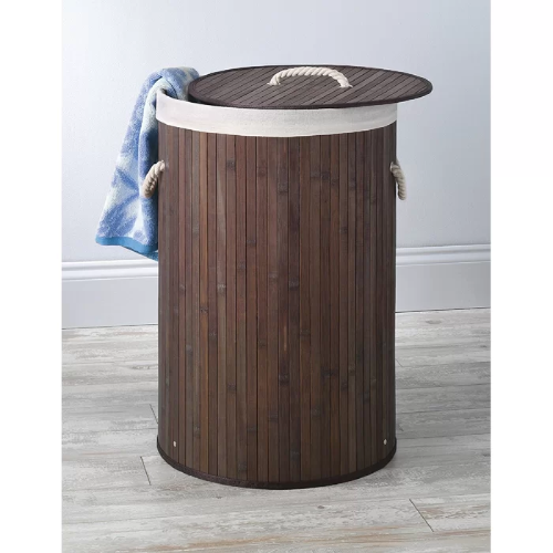 Bamboo Round Laundry Bin with Lid. Home Office Garden | HOG-HomeOfficeGarden | online marketplace