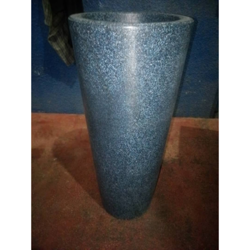 Cylinderical Black Fiberglass Planter Home Office Garden | HOG-Home Office Garden | online marketplace