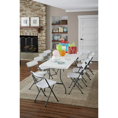 Cosco 8 Foot Centerfold Folding Table -White. Home Office Garden | HOG-HomeOfficeGarden | online marketplace