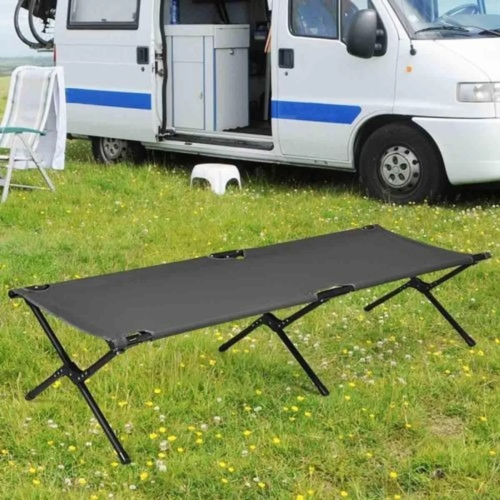 Tesco Outdoor Folding Camp Bed With Carry Bag - Grey. Home Office Garden | HOG-HomeOfficeGarden | online marketplace