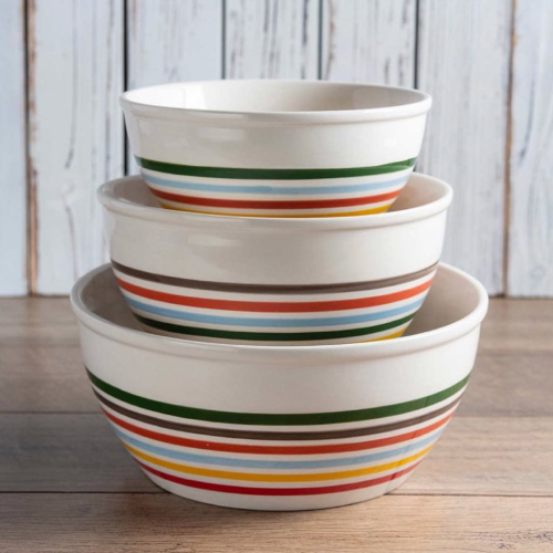 Baum Striped Bowl Set -3-piece. Home Office Garden | HOG-HomeOfficeGarden | online marketplace