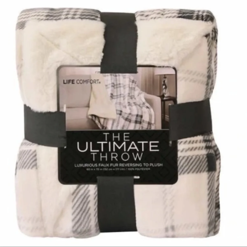 Life Comfort® Ultimate Sherpa Faux Fur Throw - 60 In X 70. Home Office Garden | HOG-HomeOfficeGarden | online marketplace