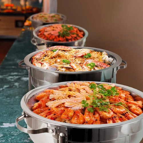 Vinod Round Chaffing Dish. Home Office Garden | HOG-HomeOfficeGarden | online marketplace