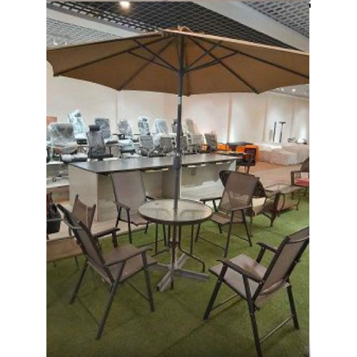 Patio Outdoor Set Table, Chair and Umbrella Six-Piece Set Home Office Garden | HOG-Home Office Garden | online marketplace 
