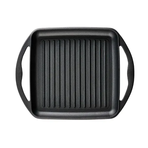 Tramontina Pre-seasoned Cast Iron Grill And Griddle Set 2 Pack Home Office Garden | HOG-Home Office Garden | HOG-Home Office Garden