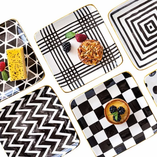 Overandback Appetizer Square Plates 6-pack Home Office Garden | HOG-Home Office Garden | HOG-Home Office Garden