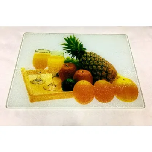 Linsan Anika Fruits Kitchen Glass Cutting Board - 28cm X 38cm Home Office Garden | HOG-Home Office Garden | HOG-Home Office Garden