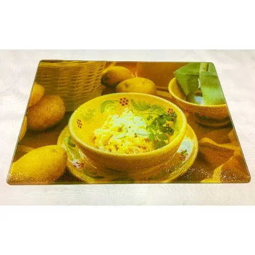 Linsan Anika Fruits Kitchen Glass Cutting Board - 28cm X 38cm Home Office Garden | HOG-Home Office Garden | HOG-Home Office Garden