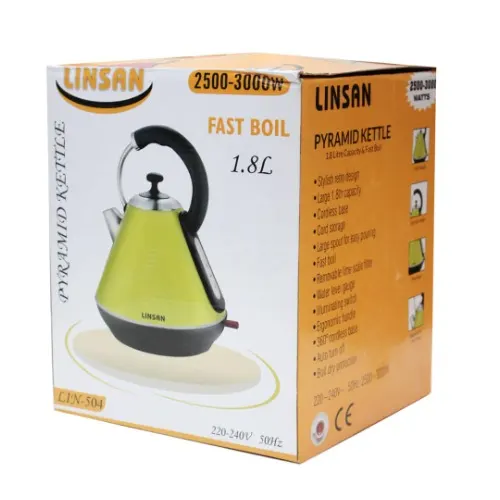 Linsan Electric Kettle - 1.8 Litre - Lemon Home Office Garden | HOG-Home Office Garden | HOG-Home Office Garden