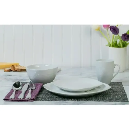 Square Ceramic Dinnerware Set - 16 Pieces Home Office Garden | HOG-Home Office Garden | HOG-Home Office Garden