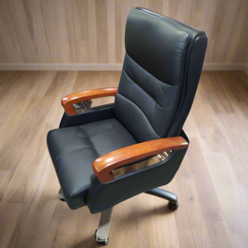 Black Executive Leather Office Chair Home Office Garden | HOG-Home Office Garden | HOG-Home Office Garden