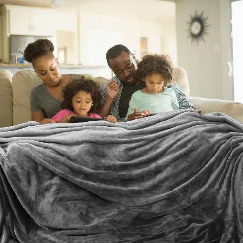 Life Comfort 10-feet Wide Oversized Family Blanket - 120" X 110" Order Now @HOG Online Marketplace