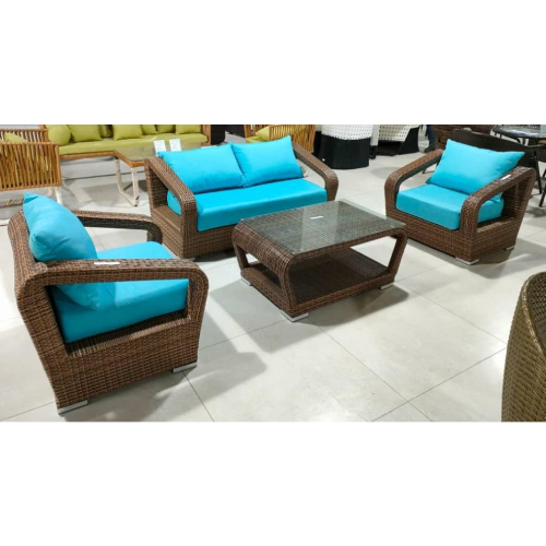 Ita 4 ijoko Rattan Ṣeto