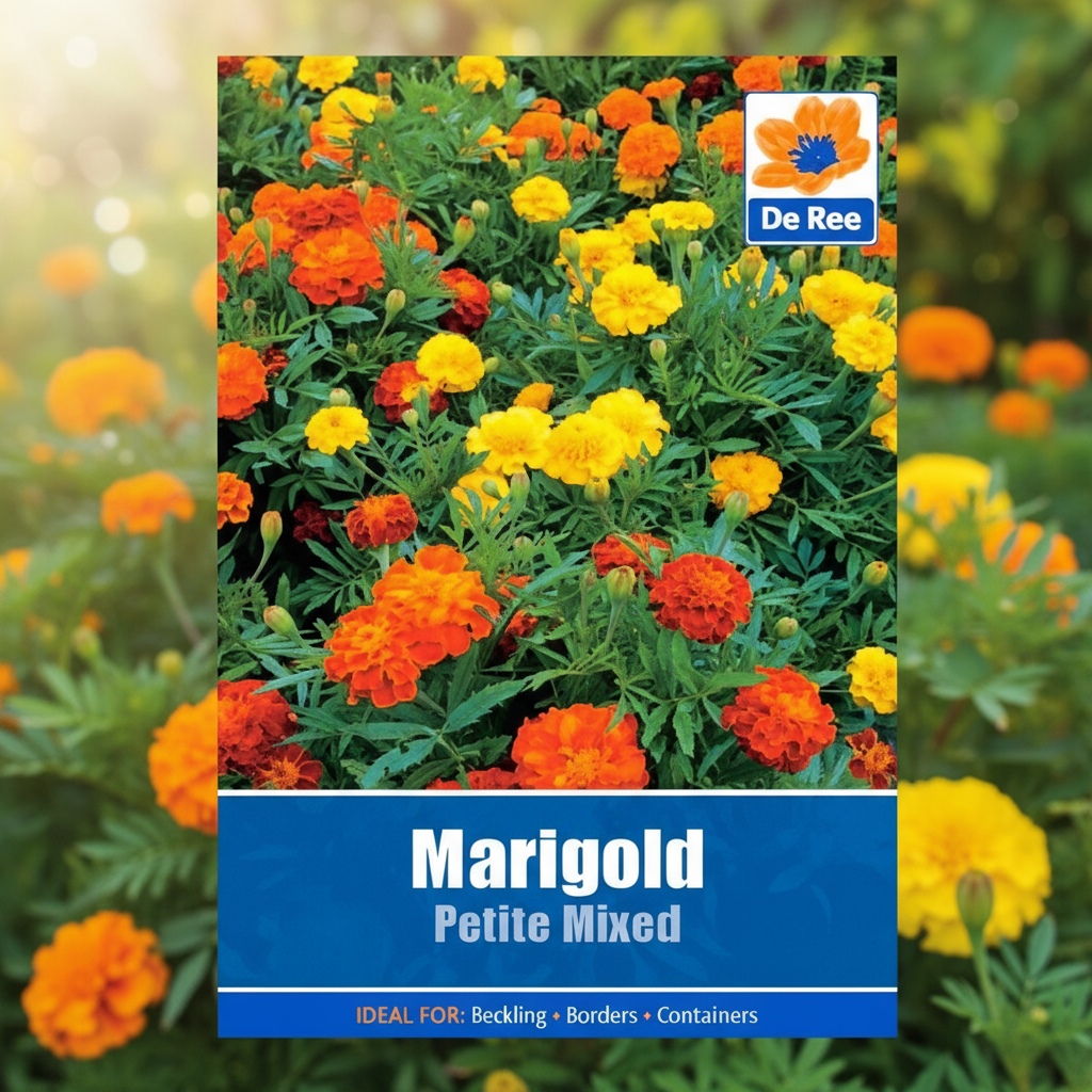 De Ree Marigold Petite Mixed Seed Home Office Garden | HOG-HomeOfficeGarden | online marketplace