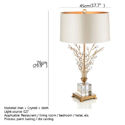 Clara Crystal Table Lamp