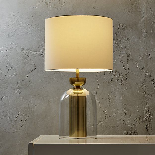 Brass Glass Lamp
