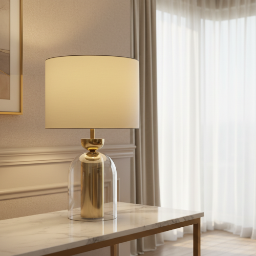 Brass Glass Lamp @HOG - Home, Office, Garden, Online Marketplace