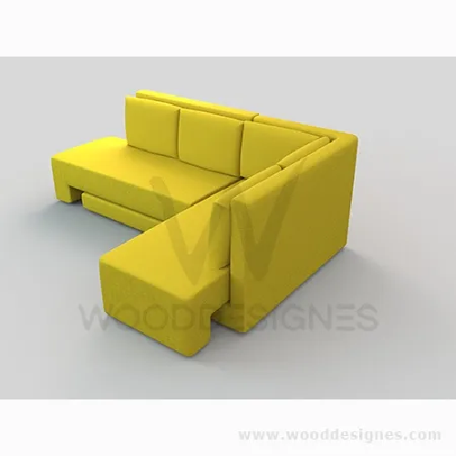 Terry Convertible Sofa (Yellow) Order now at HOG online marketplace