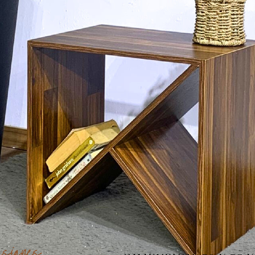 Oyinkan Stool (Teak). Order now @ HOG online marketplace