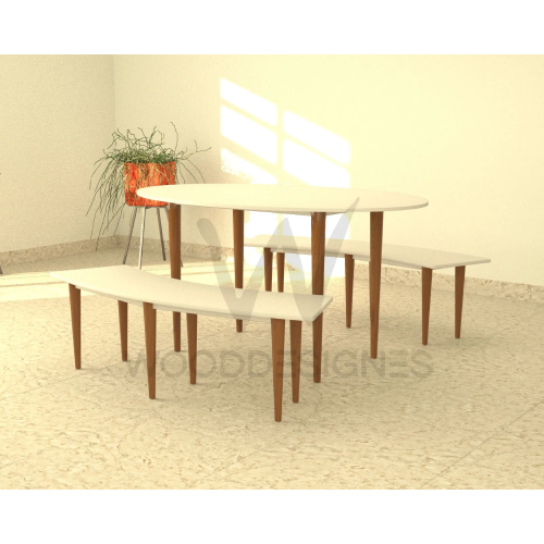 Melissa Dining Set (White) Home Office Garden | HOG-Home Office Garden | online marketplace